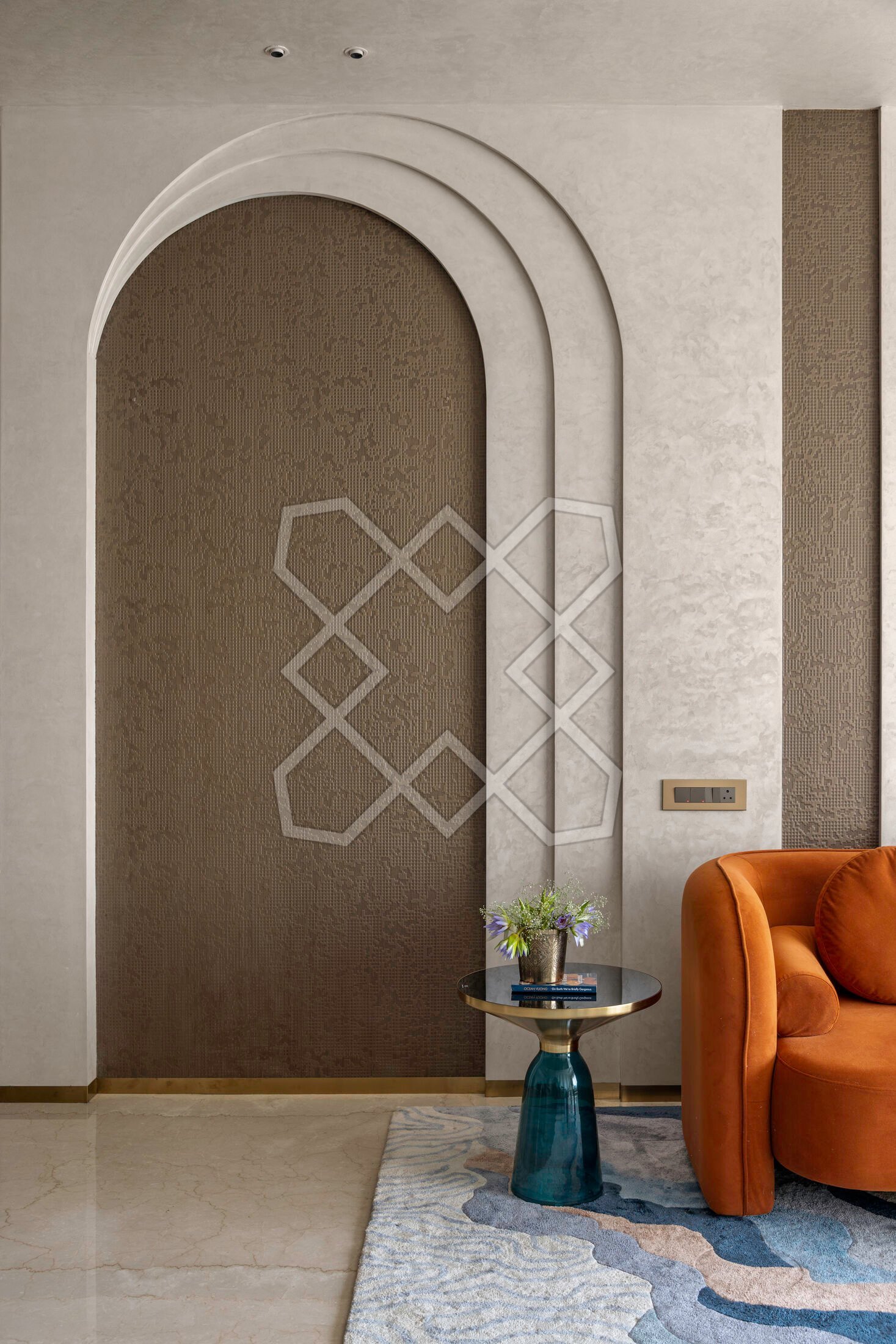 An arched passage at Piramal Avyan