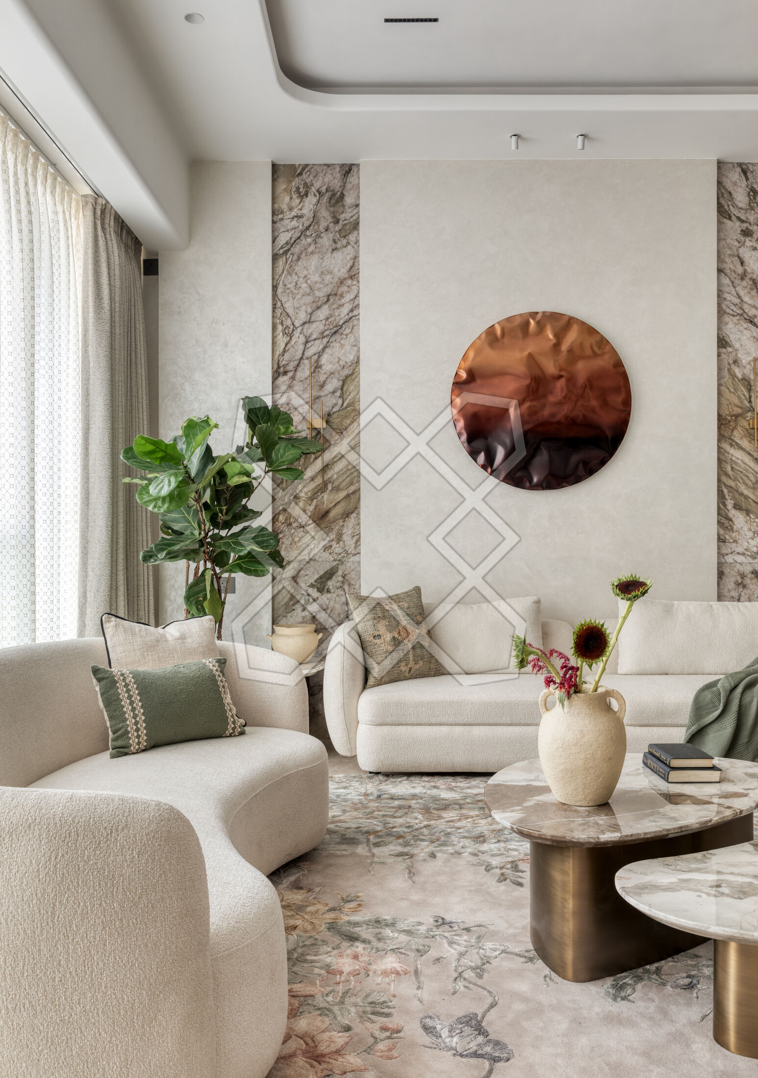 The living room at Renaissance