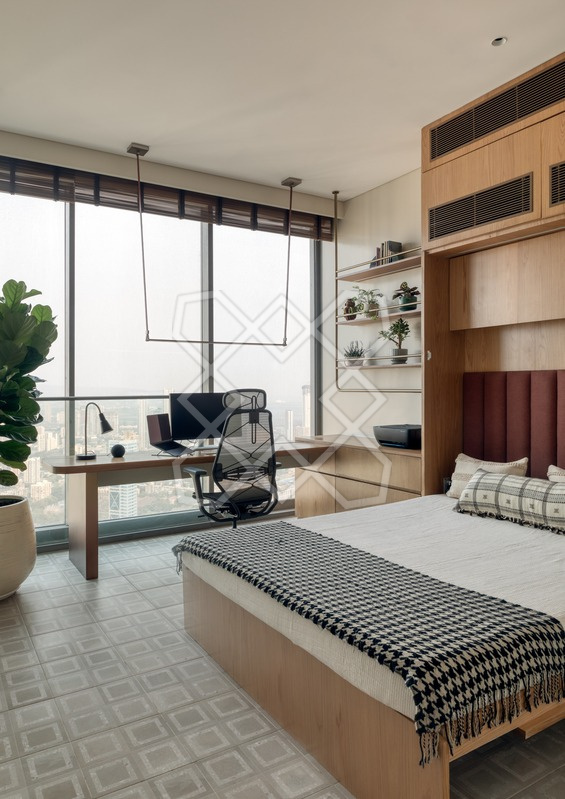 The study at Orion with the Murphy bed down
