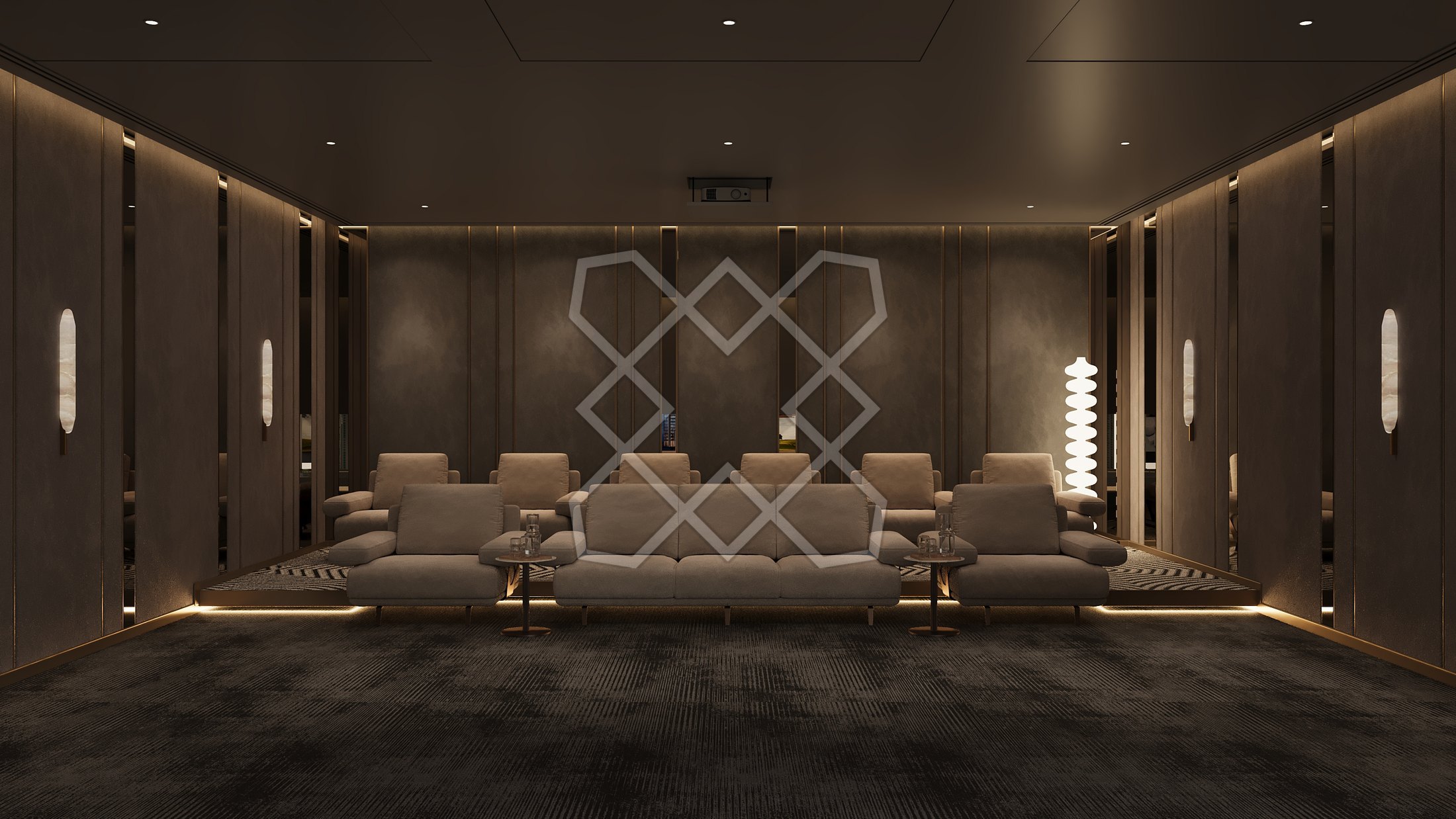 The screening room at Trump Towers Hyderabad