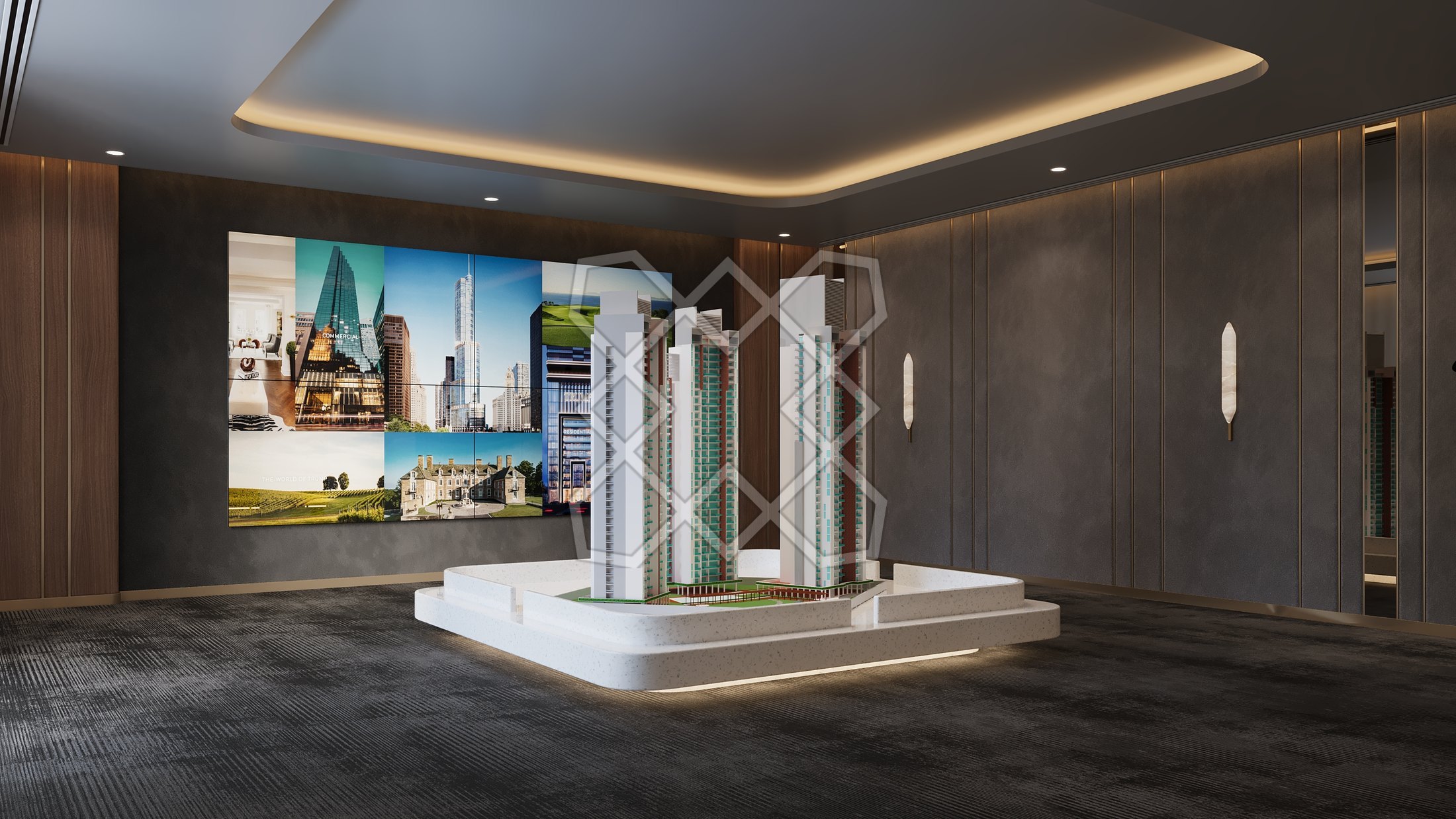 The model gallery at Trump Towers Hyderabad
